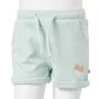 Children's shorts with mixed light mint green drawstring 140 by , kids pants - Ref: Foro24-10978, Price: 10,50 €, Discount: %