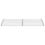 Gray and transparent PC door canopy 240x75 cm by vidaXL, Awnings - Ref: Foro24-144821, Price: 77,10 €, Discount: %