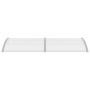Marquesina para puerta PC gris y transparente 240x75 cm | Foro24.es | Tu tienda online para hogar, jardín y más Foro24.es