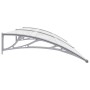 Graues und transparentes PC-Türvordach 240x75 cm von vidaXL, Markisen - Ref: Foro24-144821, Preis: 72,47 €, Rabatt: %