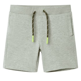 Kindershorts mit Kordelzug hellkhaki melange 140 von , Kinderhosen - Ref: Foro24-11703, Preis: 10,44 €, Rabatt: %