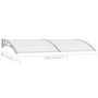 Graues und transparentes PC-Türvordach 240x75 cm von vidaXL, Markisen - Ref: Foro24-144821, Preis: 72,47 €, Rabatt: %