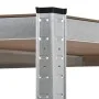 Corner shelving 5 levels plywood and silver steel by vidaXL, Industrial shelving - Ref: Foro24-144265, Price: 70,58 €, Discou...