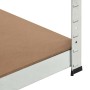 Corner shelving 5 levels plywood and silver steel by vidaXL, Industrial shelving - Ref: Foro24-144265, Price: 67,60 €, Discou...