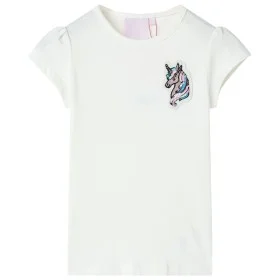 Ecrufarbenes Kinder-T-Shirt 104 von , Kinder-T-Shirts - Ref: Foro24-10785, Preis: 8,52 €, Rabatt: %