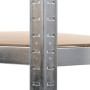 Corner shelving 5 levels plywood and silver steel by vidaXL, Industrial shelving - Ref: Foro24-144265, Price: 67,60 €, Discou...
