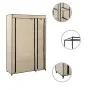 Folding fabric wardrobe in cream color 110x45x175 cm by vidaXL, Wardrobes - Ref: Foro24-282422, Price: 44,30 €, Discount: %