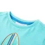 Aquamarin-Kurzarm-T-Shirt für Kinder 140 von , Kinder-T-Shirts - Ref: Foro24-11818, Preis: 8,12 €, Rabatt: %