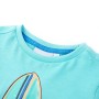Aquamarin-Kurzarm-T-Shirt für Kinder 140 von , Kinder-T-Shirts - Ref: Foro24-11818, Preis: 8,20 €, Rabatt: %