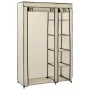 Armario plegable de tela color crema 110x45x175 cm de vidaXL, Armarios roperos - Ref: Foro24-282422, Precio: 44,30 €, Descuen...