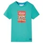 Kurzarm-T-Shirt für Kinder in dunklem Mintgrün 140 von , Kinder-T-Shirts - Ref: Foro24-11858, Preis: 7,88 €, Rabatt: %