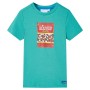 Kurzarm-T-Shirt für Kinder in dunklem Mintgrün 140 von , Kinder-T-Shirts - Ref: Foro24-11858, Preis: 7,96 €, Rabatt: %