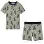 Pijama de manga corta infantil caqui claro 92 de , Pijamas de niños - Ref: Foro24-11864, Precio: 11,24 €, Descuento: %