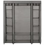 Kleiderschrank mit Fächern und Stangen grauer Stoff 150x45x176 cm von vidaXL, Kleiderschränke - Ref: Foro24-282436, Preis: 62...