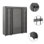 Kleiderschrank mit Fächern und Stangen grauer Stoff 150x45x176 cm von vidaXL, Kleiderschränke - Ref: Foro24-282436, Preis: 62...