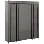 Wardrobe with compartments and gray fabric rods 150x45x176 cm by vidaXL, Wardrobes - Ref: Foro24-282436, Price: 60,92 €, Disc...
