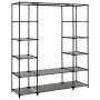 Kleiderschrank mit Fächern und Stangen grauer Stoff 150x45x176 cm von vidaXL, Kleiderschränke - Ref: Foro24-282436, Preis: 62...