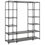 Wardrobe with compartments and gray fabric rods 150x45x176 cm by vidaXL, Wardrobes - Ref: Foro24-282436, Price: 60,92 €, Disc...