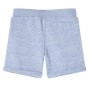 Pantalones cortos infantiles con cordón azul mélange 128 de , Pantalones de niños - Ref: Foro24-12197, Precio: 9,39 €, Descue...