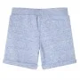 Pantalones cortos infantiles con cordón azul mélange 104 de , Pantalones de niños - Ref: Foro24-12195, Precio: 9,29 €, Descue...