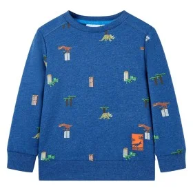 Kinder-Sweatshirt dunkelblau melange 116 von , Kinder-T-Shirts - Ref: Foro24-12251, Preis: 11,29 €, Rabatt: %