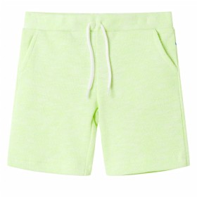 Pantalón corto infantil con cordón amarillo neón 140 de , Pantalones de niños - Ref: Foro24-12618, Precio: 9,53 €, Descuento: %