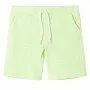 Pantalón corto infantil con cordón amarillo neón 140 de , Pantalones de niños - Ref: Foro24-12618, Precio: 9,44 €, Descuento: %