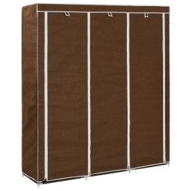 Wardrobe with compartments and rods brown fabric 150x45x175 cm by vidaXL, Wardrobes - Ref: Foro24-282454, Price: 47,43 €, Dis...