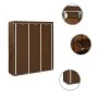 Wardrobe with compartments and rods brown fabric 150x45x175 cm by vidaXL, Wardrobes - Ref: Foro24-282454, Price: 48,39 €, Dis...