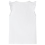 Kinder-T-Shirt mit weißen Rüschenärmeln 128 von , Kinder-T-Shirts - Ref: Foro24-10497, Preis: 8,28 €, Rabatt: %
