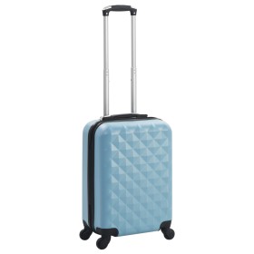 Maleta con ruedas trolley rígida azul ABS