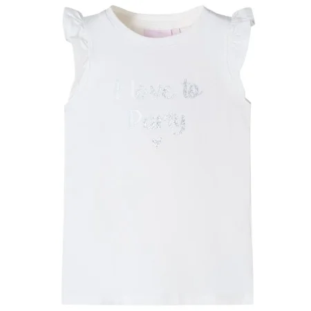 Kinder-T-Shirt mit weißen Rüschenärmeln 104 von , Kinder-T-Shirts - Ref: Foro24-10495, Preis: 8,19 €, Rabatt: %