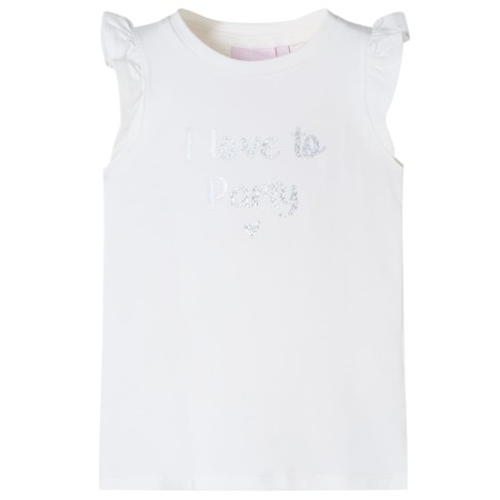 Kinder-T-Shirt mit weißen Rüschenärmeln 104 von , Kinder-T-Shirts - Ref: Foro24-10495, Preis: 8,28 €, Rabatt: %