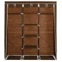 Wardrobe with compartments and rods brown fabric 150x45x175 cm by vidaXL, Wardrobes - Ref: Foro24-282454, Price: 48,39 €, Dis...