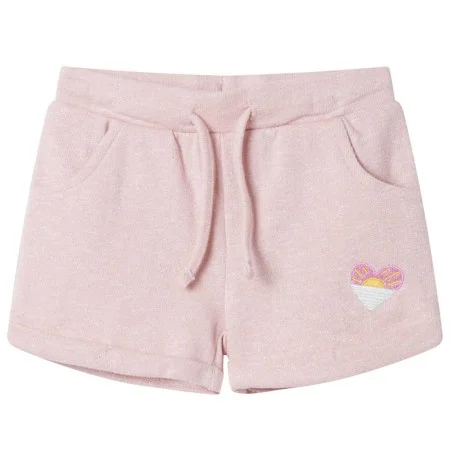 Children's shorts with mixed light pink drawstring 128 by , kids pants - Ref: Foro24-10967, Price: 10,50 €, Discount: %