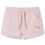 Children's shorts with mixed light pink drawstring 128 by , kids pants - Ref: Foro24-10967, Price: 10,61 €, Discount: %