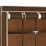 Wardrobe with compartments and rods brown fabric 150x45x175 cm by vidaXL, Wardrobes - Ref: Foro24-282454, Price: 48,39 €, Dis...