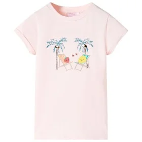 Soft pink children's t-shirt size 128 by , Kids T-shirts - Ref: Foro24-11012, Price: 8,19 €, Discount: %