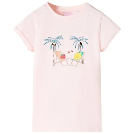 Camiseta infantil rosa suave 128 de , Camisetas para niños - Ref: Foro24-11012, Precio: 8,19 €, Descuento: %
