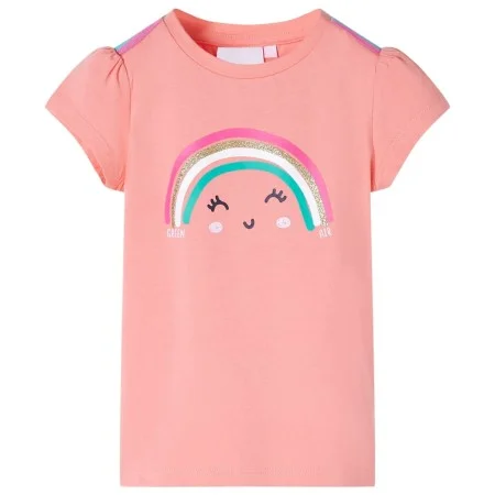 Hellkorallenfarbenes Kinder-T-Shirt 128 von , Kinder-T-Shirts - Ref: Foro24-11117, Preis: 8,19 €, Rabatt: %