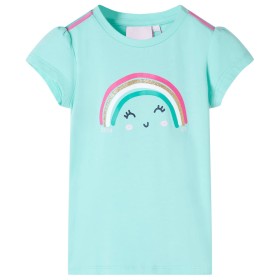 Helles mintgrünes Kinder-T-Shirt 140 von , Kinder-T-Shirts - Ref: Foro24-11108, Preis: 8,28 €, Rabatt: %
