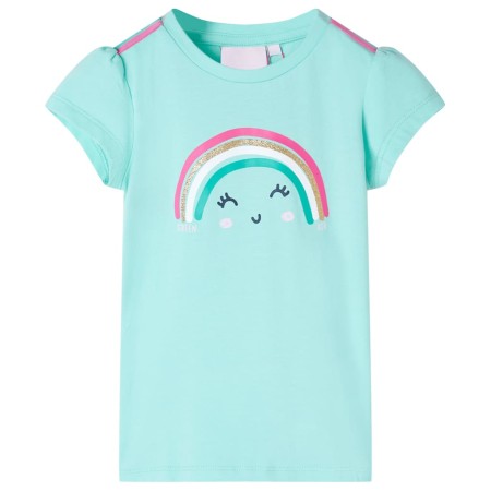 Helles mintgrünes Kinder-T-Shirt 140 von , Kinder-T-Shirts - Ref: Foro24-11108, Preis: 8,28 €, Rabatt: %