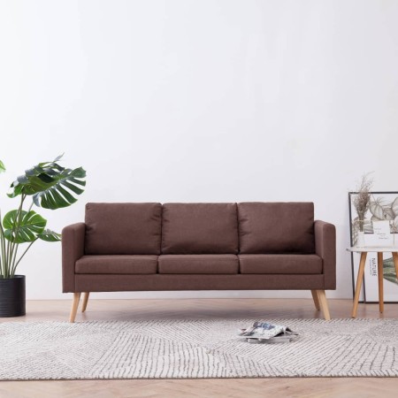 3-Sitzer-Sofa aus braunem Stoff von vidaXL, Sofas - Ref: Foro24-281354, Preis: 312,62 €, Rabatt: %