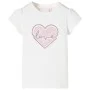 Child's t-shirt in off-white color, size 104. by , Kids T-shirts - Ref: Foro24-10480, Price: 8,45 €, Discount: %