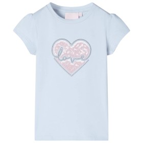 Camiseta infantil azul claro 92 de , Camisetas para niños - Ref: Foro24-10489, Precio: 8,54 €, Descuento: %