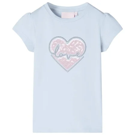 Camiseta infantil azul claro 92 de , Camisetas para niños - Ref: Foro24-10489, Precio: 8,45 €, Descuento: %