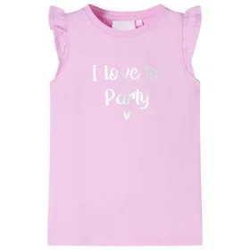 Lilac 104 children's t-shirt with ruffled sleeves. by , Kids T-shirts - Ref: Foro24-10505, Price: 8,19 €, Discount: %