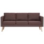3-Sitzer-Sofa aus braunem Stoff von vidaXL, Sofas - Ref: Foro24-281354, Preis: 312,62 €, Rabatt: %