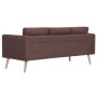 3-Sitzer-Sofa aus braunem Stoff von vidaXL, Sofas - Ref: Foro24-281354, Preis: 312,62 €, Rabatt: %