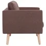 3 seater brown fabric sofa by vidaXL, Sofas - Ref: Foro24-281354, Price: 307,85 €, Discount: %
